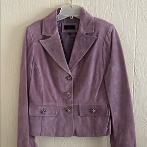Avanti Lavender Leather Jacket